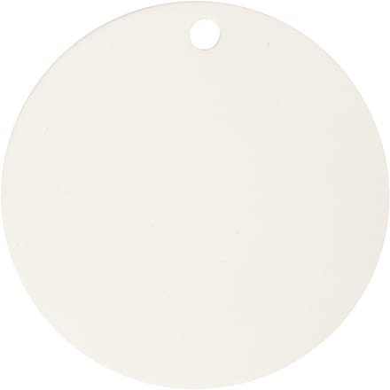 Label, d 15 cm, dikte 0,5 cm, wit, 1 stuk