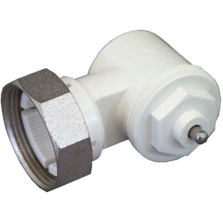 OVENTROP Hoekadapter voor ventiel-HK schroefaansluiting M 30x1,5, wit, 1011450