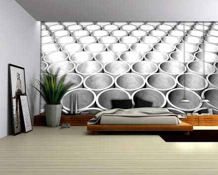 Abstract Modern Grey Pattern Photo Wallcovering