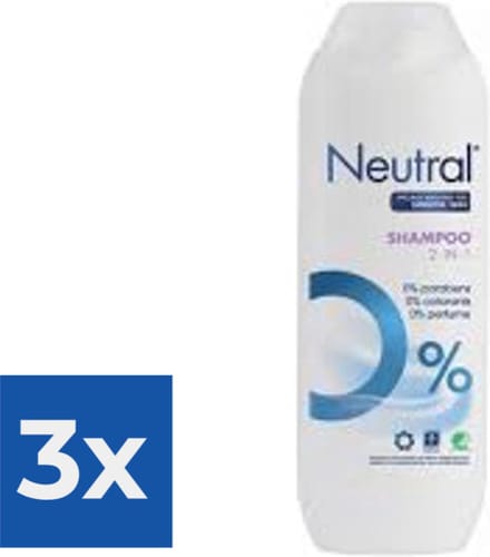 Neutral Shampoo 2 in 1 - 250 ml - Voordeelverpakking 3 stuks