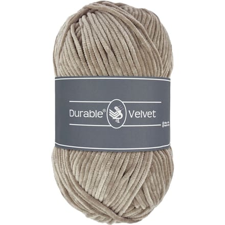 Durable Velvet - 343 warm taupe - Chenille Garen