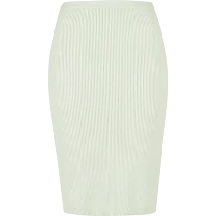 Urban Classics - Rib Knit Midi Rok - S - Mintgroen