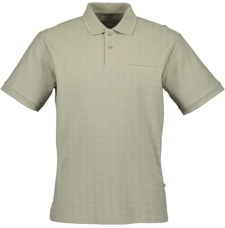 Blue Seven - Polo 321182 groen uni KM borstzak - maat M