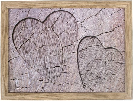 Mars & More Schootkussen Laptray - 2x - hartjes print - laptray - 43 x 33 cm - Dienblad voor op schoot