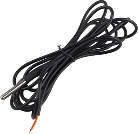 Waterdichte Temperatuur Sensor Probe 18B20 -55°C tot +125°C 3 Meter