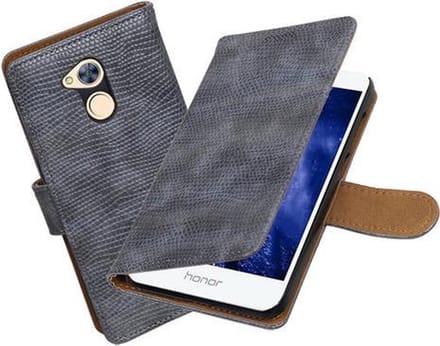 BestCases.nl Huawei Honor 6A Mini Slang booktype hoesje Grijs