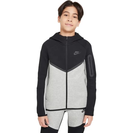 Nike Tech Hoodies Kinder - Grijs - Maat 128 - 137 CM