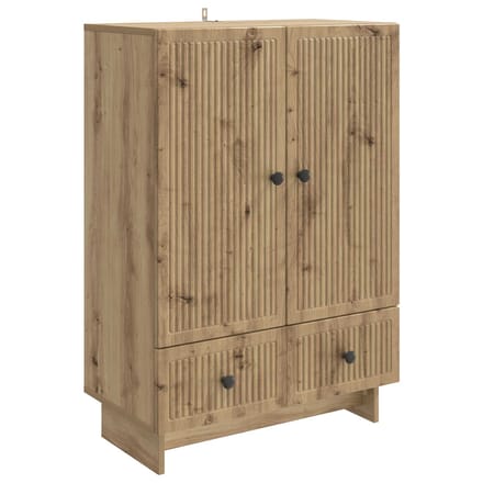 vidaXL - Dressoir - Artisan - Eik - 66 - x - 34,5 - x - 95 - cm - Geconstrueerd - hout