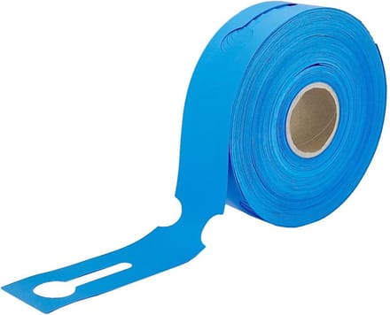 CombiCraft Sleufetiketten 260 x 50 mm blauw - 500 stuks