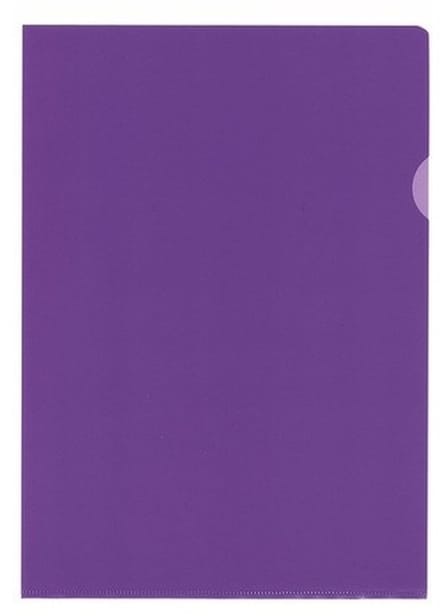 Kangaro Insteekmapjes - 40x stuks - paars - A4 formaat - 21 x 30 cm - antistatisch