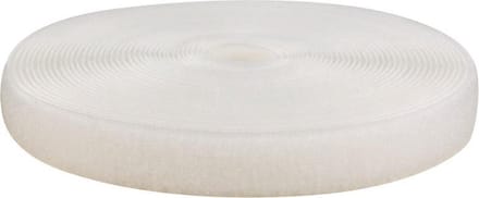 Klittenband - 10 Meter 10 meter Wit - Afdekzeilwinkel - 20mm Naaibaar Lus Zachte Kant 10 meter Wit