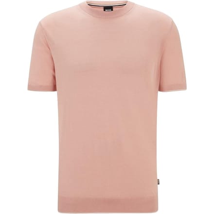 Boss Tramonte gebreid T-shirt voor heren (Roze)