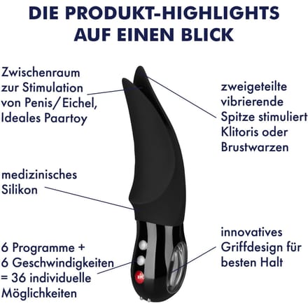 Fun Factory Volta Clitorale Vibrator - Zwart