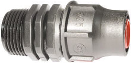 Puntstuk voor druppelslang PE - 16mm x 1/2