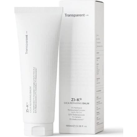 Transparent Lab ZI-K Baume Réparateur Cica 100 ml - Régénérant baume à la centella asiatica
