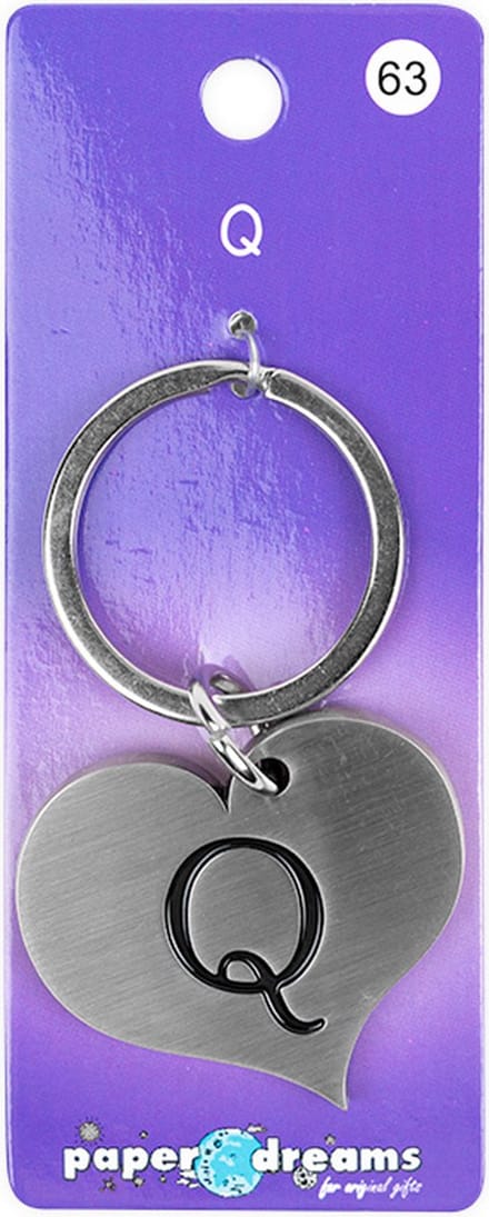 Hart sleutelhanger - Q