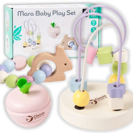 Classic World Houten Baby Speelset Mara, 3dlg.
