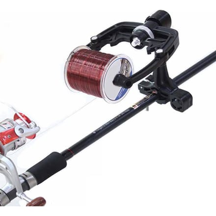 Bobine de ligne de pêche, système de Station de bobine Portable, enrouleur de moulinet de pêche noir