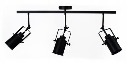 Zwarte Loft Hanglamp - Verstelbaar - 3 lichtpunten