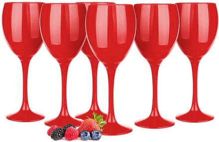 Glasmark Wijnglazen - 6x - Red collection - 300 ml - glas - rode wijn