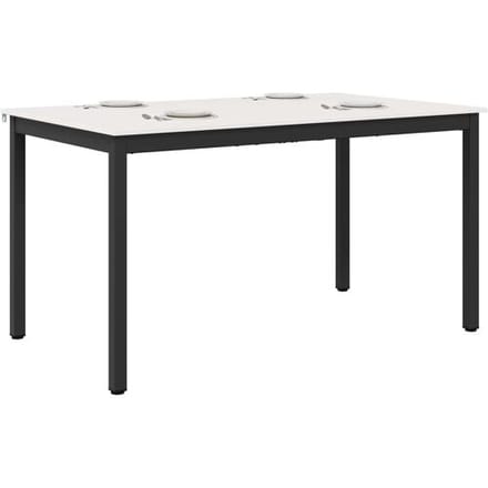 vidaXL - Eettafel - Wit - 150 - x - 90 - x - 75 - cm - Massief - grenenhout