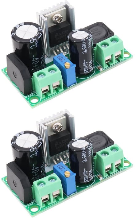 Allecto - Step-down converter - Neerwaartse voedingsmodule - 2 stuks - AC DC naar DC - Instelbare uitgangsspanning - Ideaal voor elektronische proj...