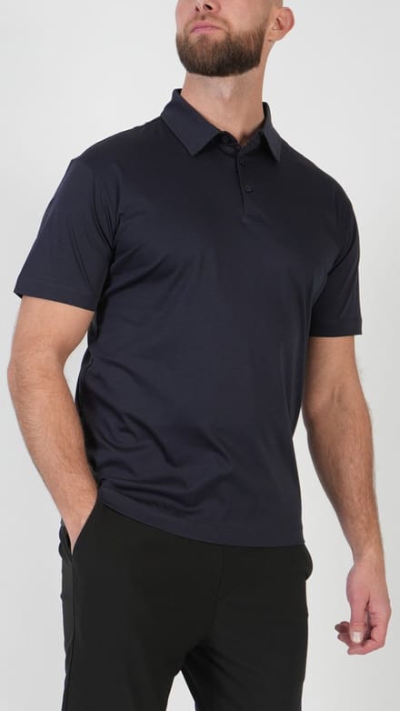 BASKO - POLO - KORTE MOUWEN - BLAUW - MAAT M