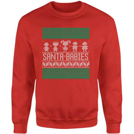 Rugrats Santa Babies Christmas Jumper - Red - S