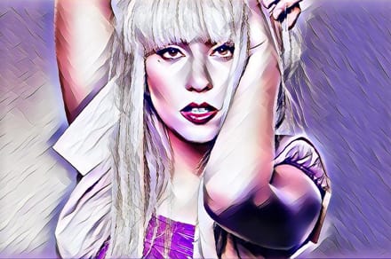 Lady Gaga 1-4 - Canvas - 50 x 70 cm