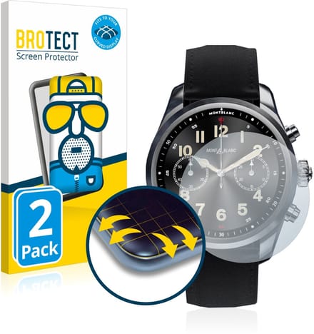 BROTECT - Screenprotector voor Montblanc Summit 2 Plus - Folie Beschermfolie matte volledig dekking 2 Stuks