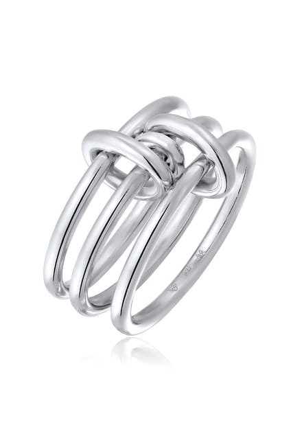 Elli - Ring - Elli Ring zonder Stenen Dames Knoop 925 Sterling Zilver Feest / Oudejaarsavond - Dames