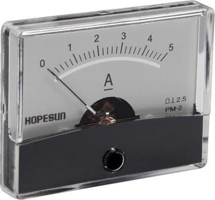 Analoge Paneelmeter Voor Dc Stroommetingen 5A Dc / 60 X 47Mm