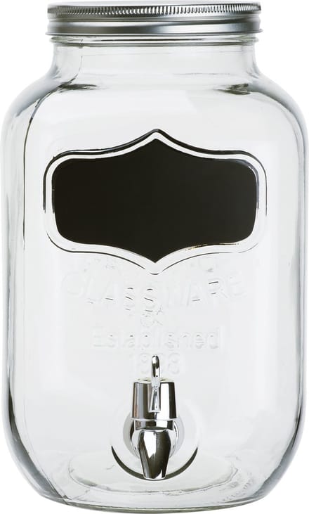 Cosy&Trendy Sapdispenser met krijtbord - 4,5 Liter - Glas
