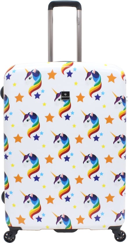 Saxoline Harde Koffer / Trolley / Reiskoffer - 76 cm (Large) - Unicorn Print - Bedrukt / Large
