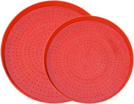 Pluimveevoederbak 2 Stuks - Kippen Voederplaat - Voedertrog Buiten - Weerbestendig UV-gestabiliseerd - 40 cm - Niet gespecificeerd