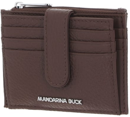 MANDARINA DUCK Leren kaarthoes Mellow Leather Card Case Milk Chocolate bruine