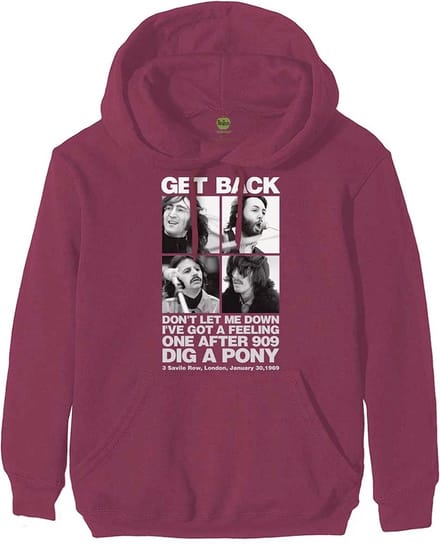 The Beatles - 3 Savile Row Hoodie/trui - 2XL - Rood