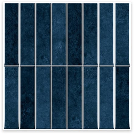 24Supply Plaktegels - 10 Stuks - Glans - Blauw - 30.5x30.5cm