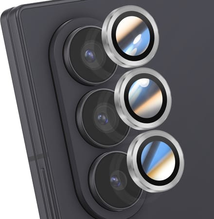 ENKAY, Lens Protector geschikt voor Galaxy Z Fold 7 - Triple Lens, Zilver