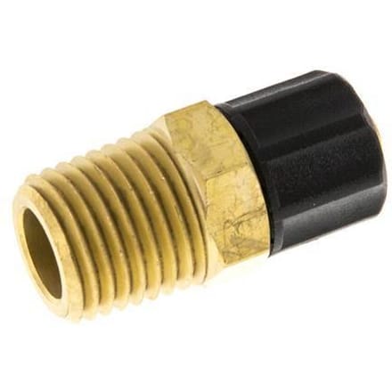 6x4 & 1/4''NPT Messing Rechte Opsteekkoppeling Buitendraad [2 Stuks]