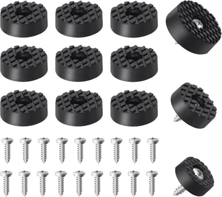 32x Schroefbare Rubberen Voetjes - 24mm Antislip Vloerbeschermers voor Meubels