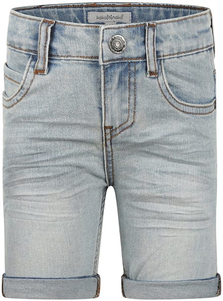 Koko Noko Jongens Loose Fit Jeans shorts - Blue jeans
