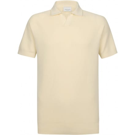 Profuomo poloshirt korte mouw creme