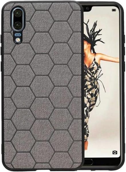 Grijs Hexagon Hard Case voor Huawei P20