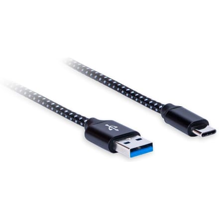 USB-C-kabel (M) - USB 3.0 A (M),  Lengte: 1,8m AQ Premium, Acoustique Quality zwart