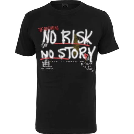Mister Tee - No Risk No Story Heren Tshirt - M - Zwart