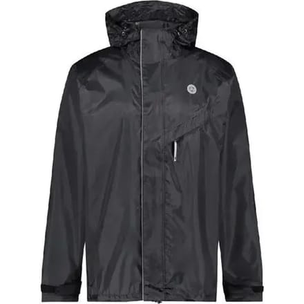 AGU Passat - Regenjas - Unisex - Waterdicht - Winddicht - Fietsjas met reflectie - Ventilerend - Zwart - S