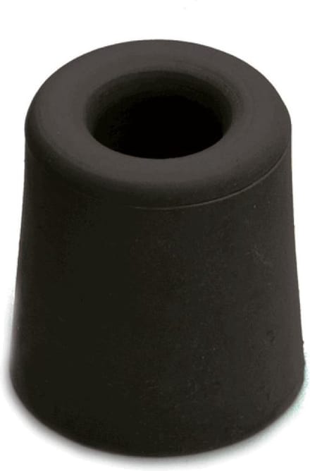 Deurstopper - zwart - rubber - 6 x 4 cm - vloermodel - deurbuffer