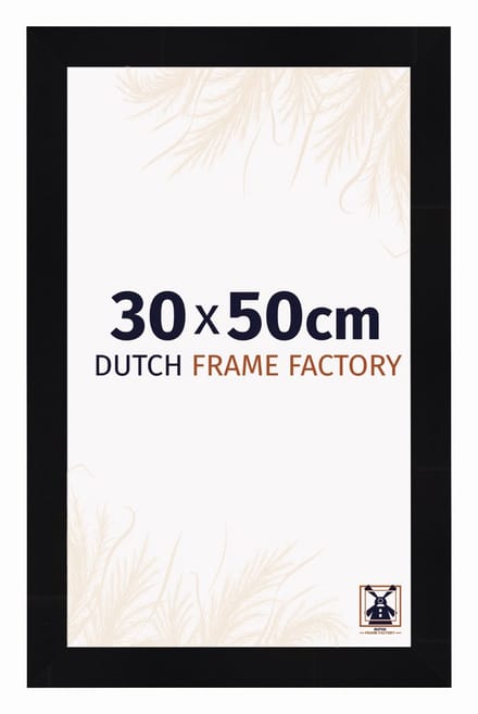 Fotolijst 30x50 cm - MDF - Zwart Hoogglans - Praag