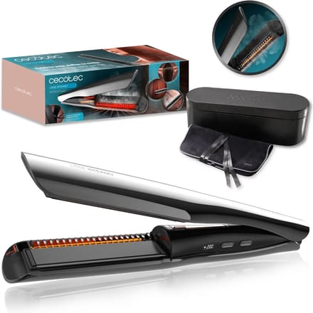 Cecotec Stoom stijltang Lisse iSteamy, 43 W, infrarood, digitaal display, wit